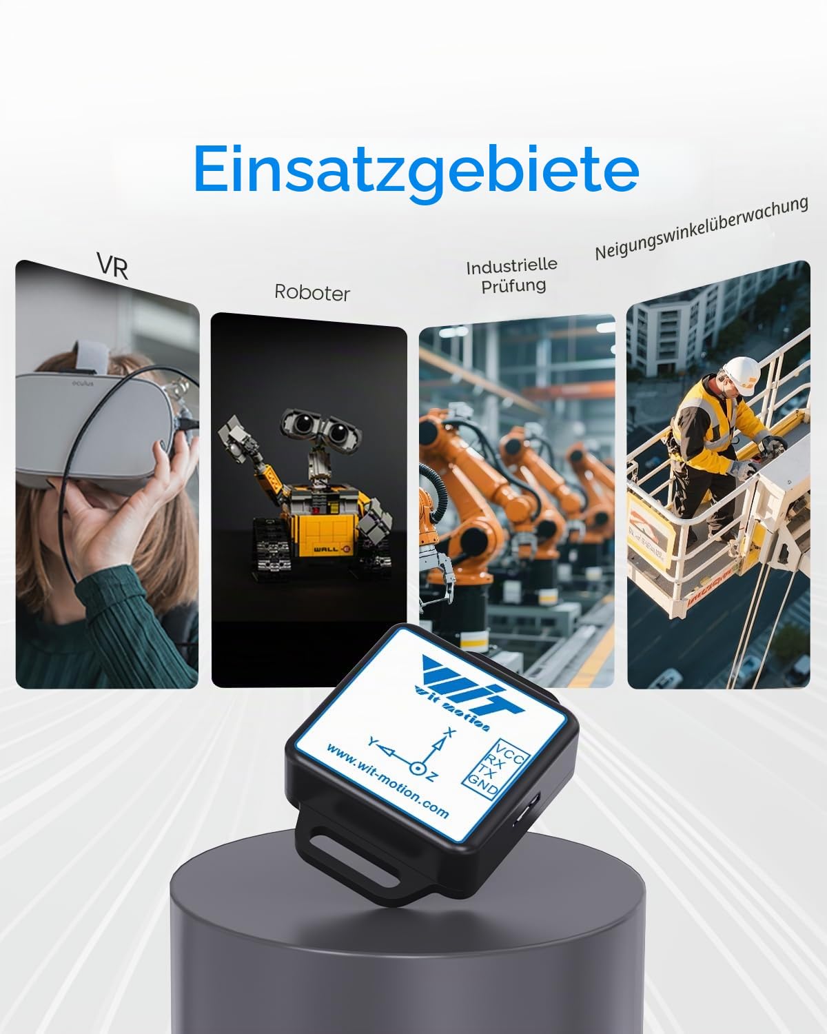 [IMU-Beschleunigungssensor-Logger] WT901C-232 9-Achsen-Neigungssensor, 3-Achsen-Beschleunigungssensor, Gyroskop, Magnetometer, Neigungssensor, Digitalkompass, USB-RS232-MPU9250-Modul