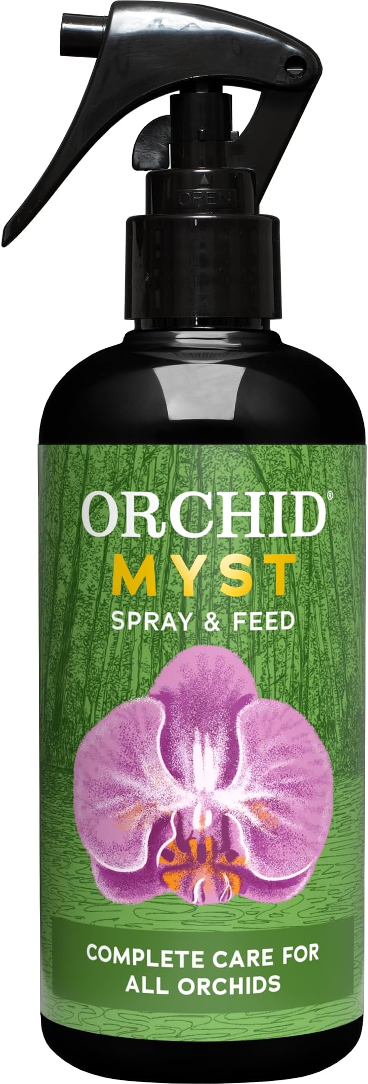 Orchid Myst, 300ml - Growth Technology Plant Mist - Orchid Mist Spray - Ready to Use Food Indoor House Plant - Professional Grade Plant Food, Black