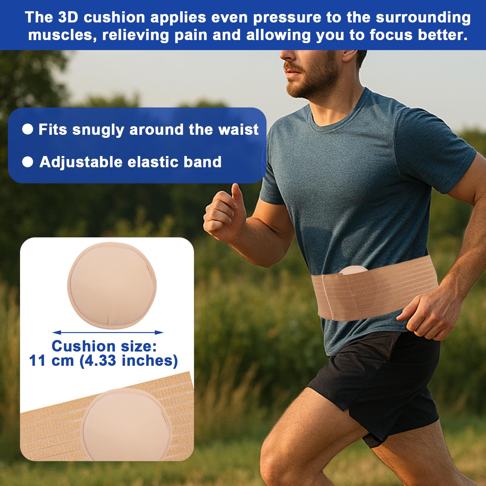 Hernie Ombilicale, Attache De Hernie Ombilicale Pour Hommes Et Femmes, Ceinture Herniaire, Ceinture Abdominale Linderung Von Schmerzen, Die Durch Einen Leistenbruch Verursacht Werden(M)