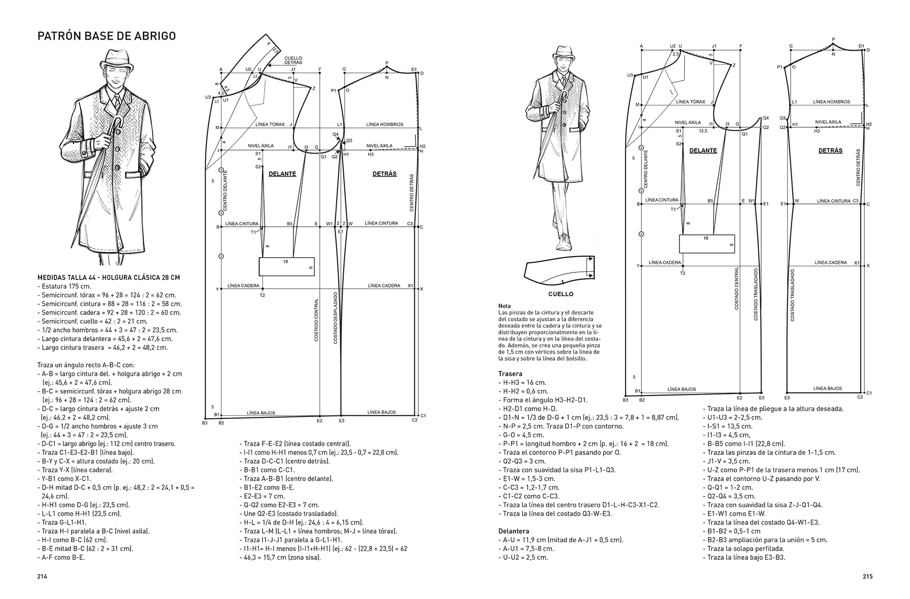 Técnicas de patronaje de moda masculina: Todas las tipologías de camisas, pantalones, chaquetas, abrigos, capas, prendas de punto y ropa interior. (DISE?O)