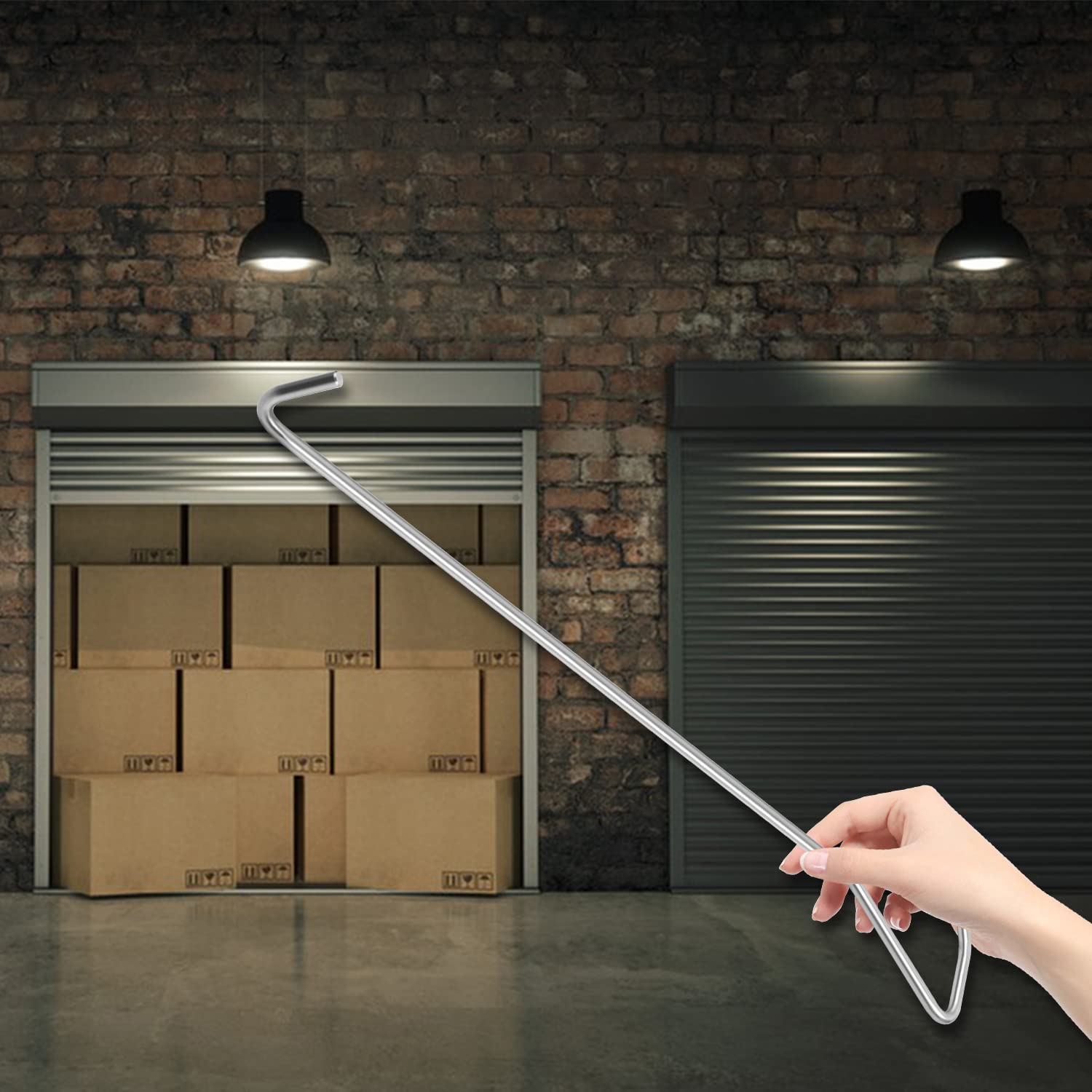 MaxAwe 2 sollevatori per canali, in acciaio inox, 60 cm, ganci per coperchio per canali