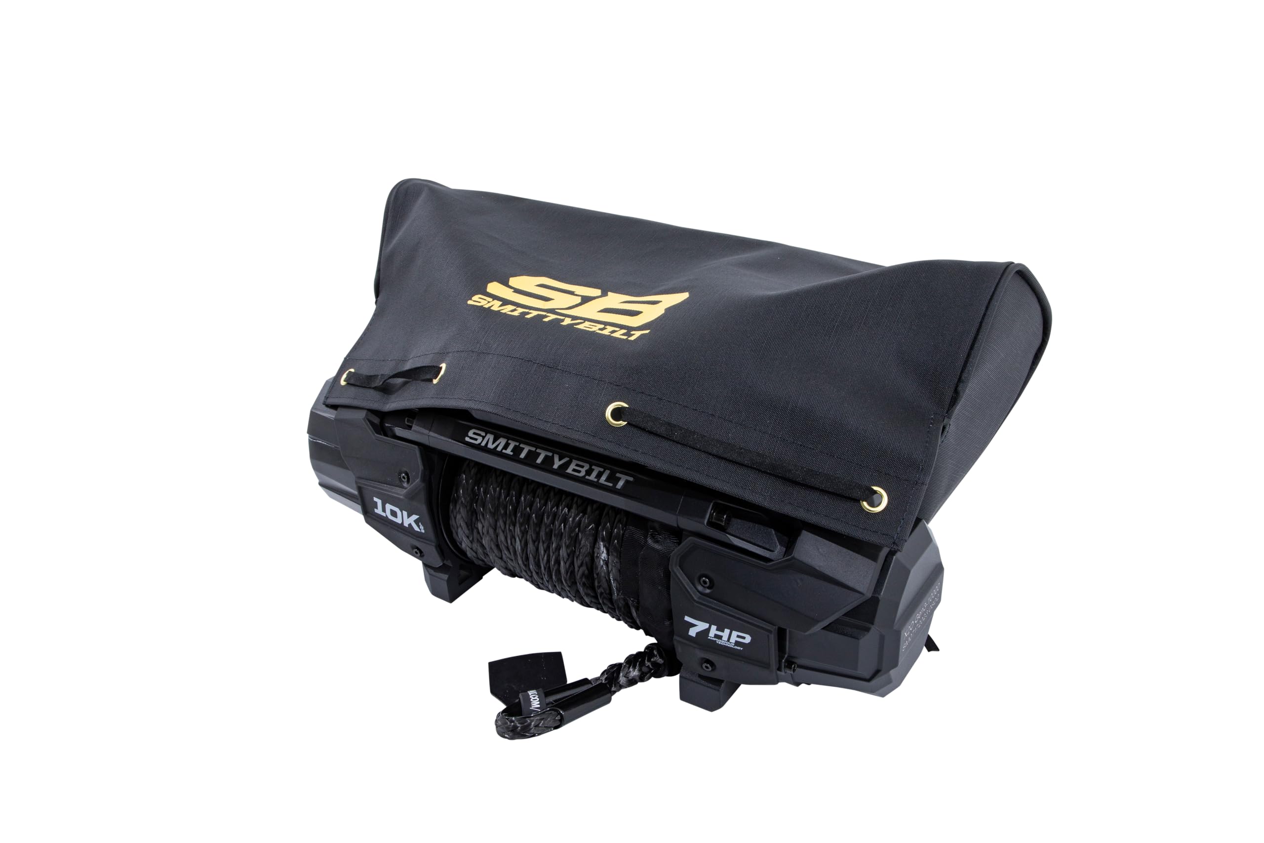 Smittybilt 97281-97 Winch Cover - SB Logo, Black