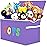 YOLOXO Toy Box Chest, Collapsible Sturdy Storage Bins with Lids, Extra Large Kids Toy Storage Organizer Boxes Bins Baskets for Kids, Boys, Girls, Nursery Room, Playroom, Closet (Classical Purple)