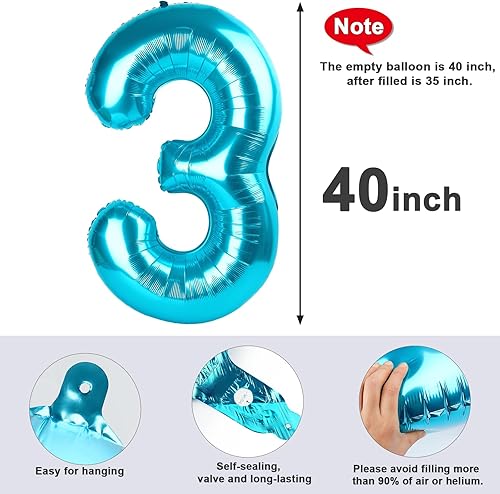 Vista 1038 de Globos de números 0 de 40 pulgadas, globos negros de números para números 10, 20, 30, 40, 50, 60, 70, 80, 90, 100, globos de números 10, 20, 30, 40