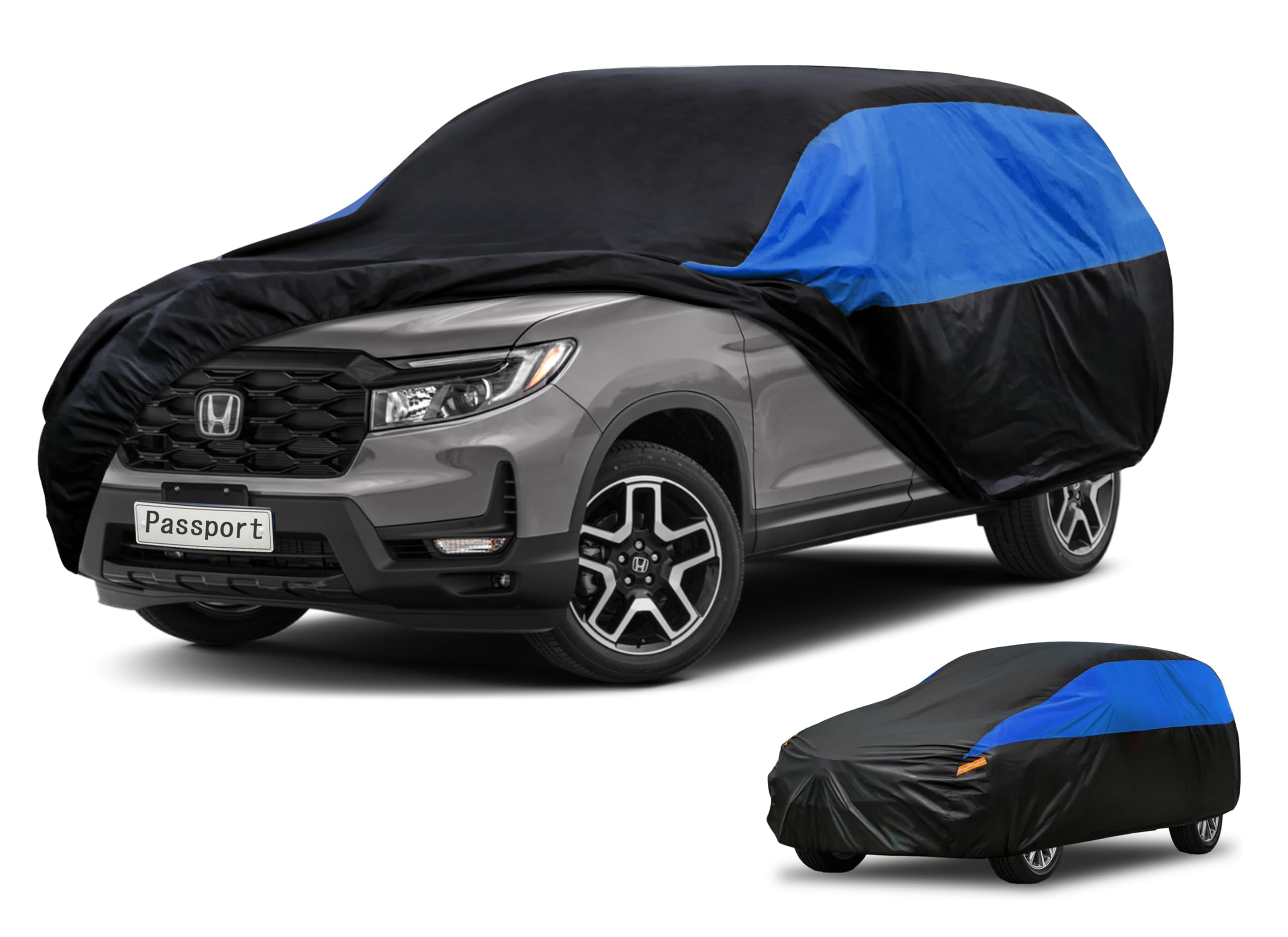 GUNHYI Car Cover Custom Fit Passport Waterproof All Weather, Lightweight Full Exterior Cover for Automobiles Outdoor Sun UV Rain Dust Snow Wind Protection.