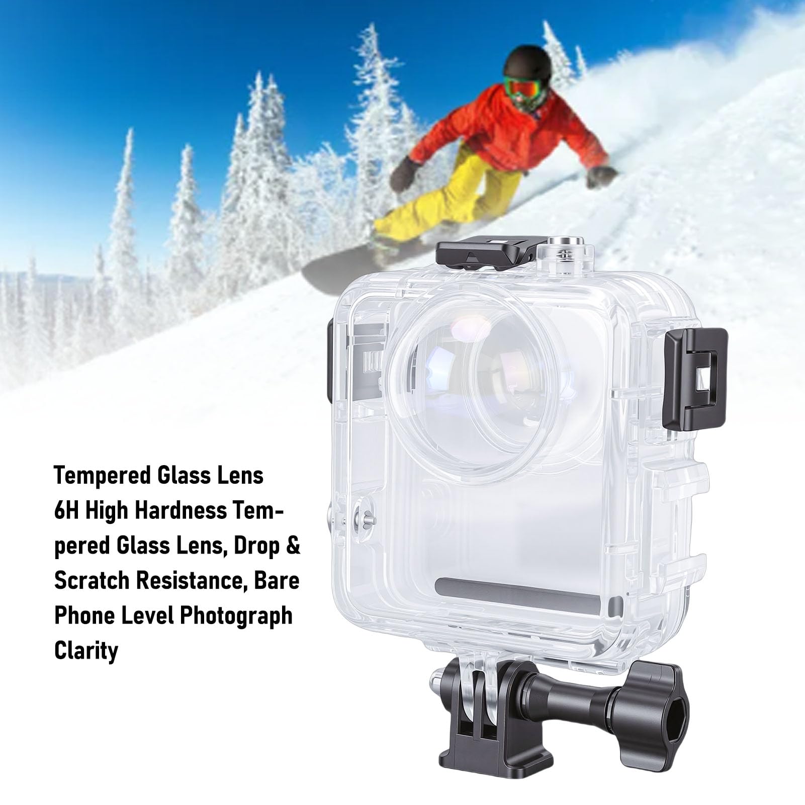 Action Camera Water Proof Housing for MAX2 with Accurate Engineering for