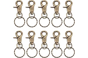 PH PandaHall Swivel Snap Hooks Set for Keychains