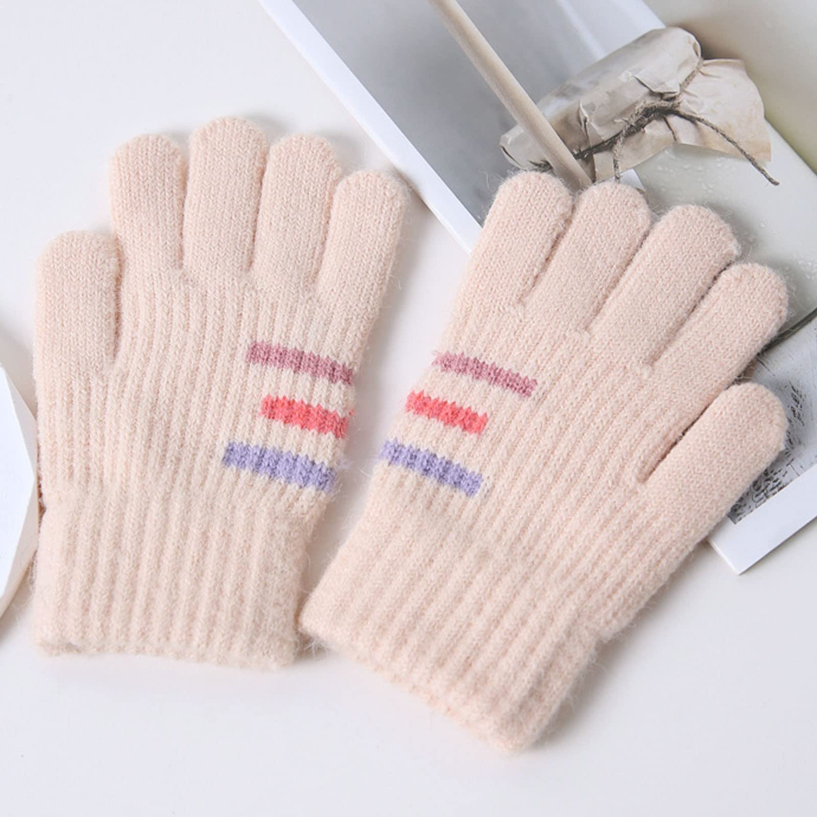 Mashaouyo Kinderwinterhandschoenen kinderen rekbare warme handschoenen jongens of meisjes gebreide handschoenen handschoenen wanten converteerbaar (paars, één maat Mashaouyo Kinderwinterhandschoenen kinderen rekbare warme handschoenen jongens of meisjes gebreide handschoenen handschoenen wanten converteerbaar (paars, één maat