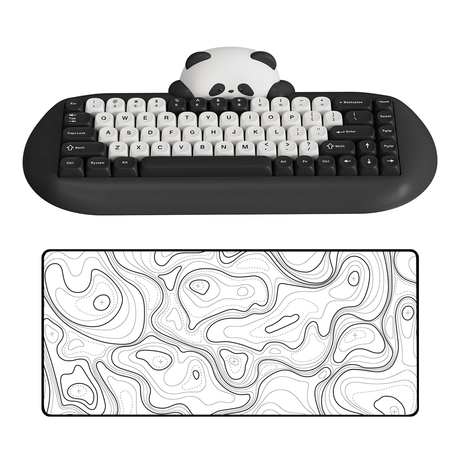 Amazon.com: YUNZII C68 Panda Wireless Mechanical Gaming Keyboard