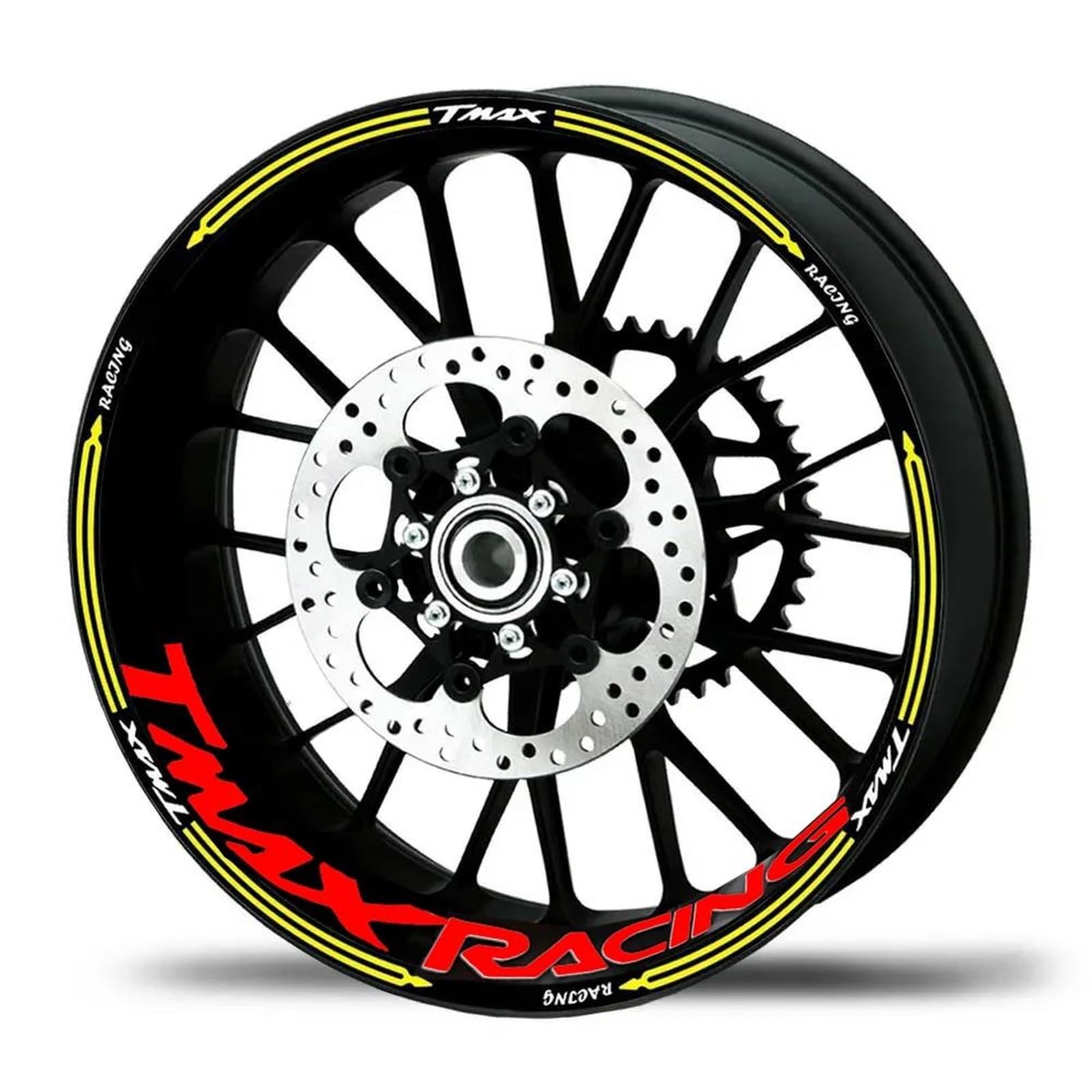 Wheel Stickers Motorcycle Rims Wheels Stickers for Tmax560 TMAX-560 TMAX 560 2008 2011 2016 2021 2023 Wheel Reflective Decals Rim Reflective Decal