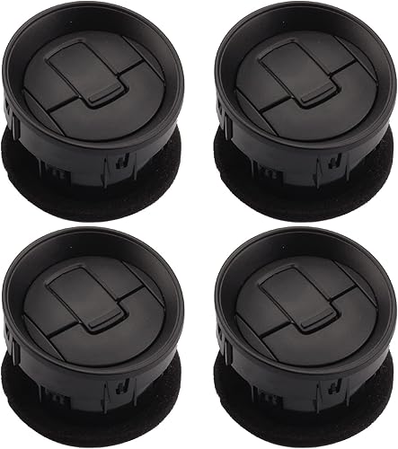 Dasbecan 4 piezas de laca negra para salpicadero, aire acondicionado, calentador de CA compatible con Ford F150 2009-2014 Reemplazos # 9L3Z-19893-AA