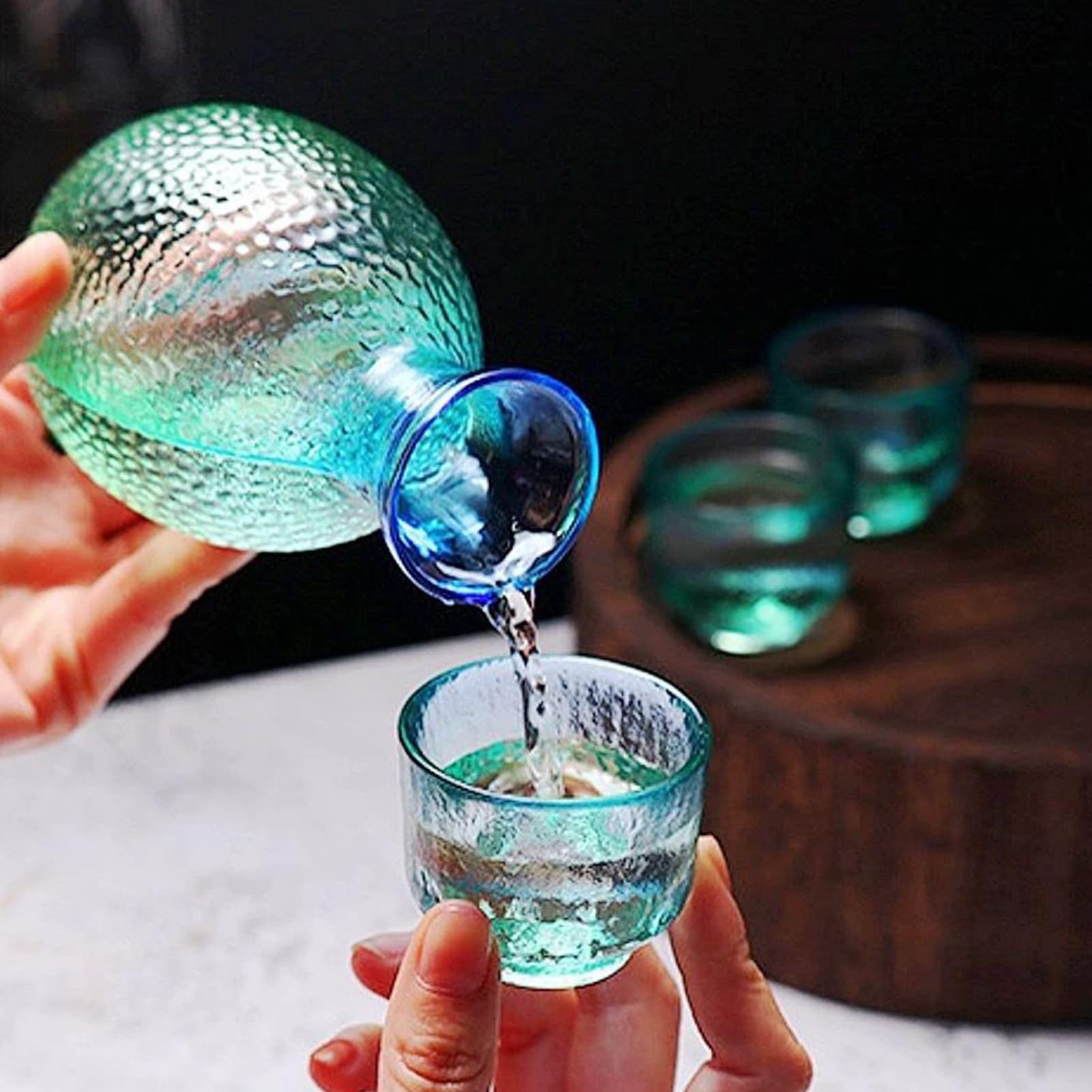 Ensemble De Tasses À Saké Verres À Boire En Verre Du Japon