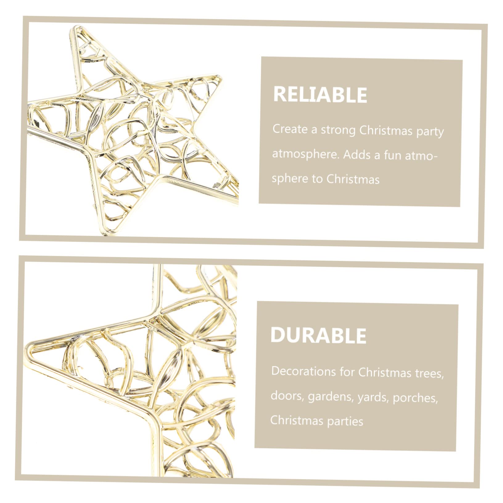 Ciieeo 18 Pcs Pendentif Flocon De Neige De Noël Décoration De Fête Sapin De Noël Décoration D'intérieur Décor d'arbre De Décoration D'étoile De Flocon De Neige De Plastique