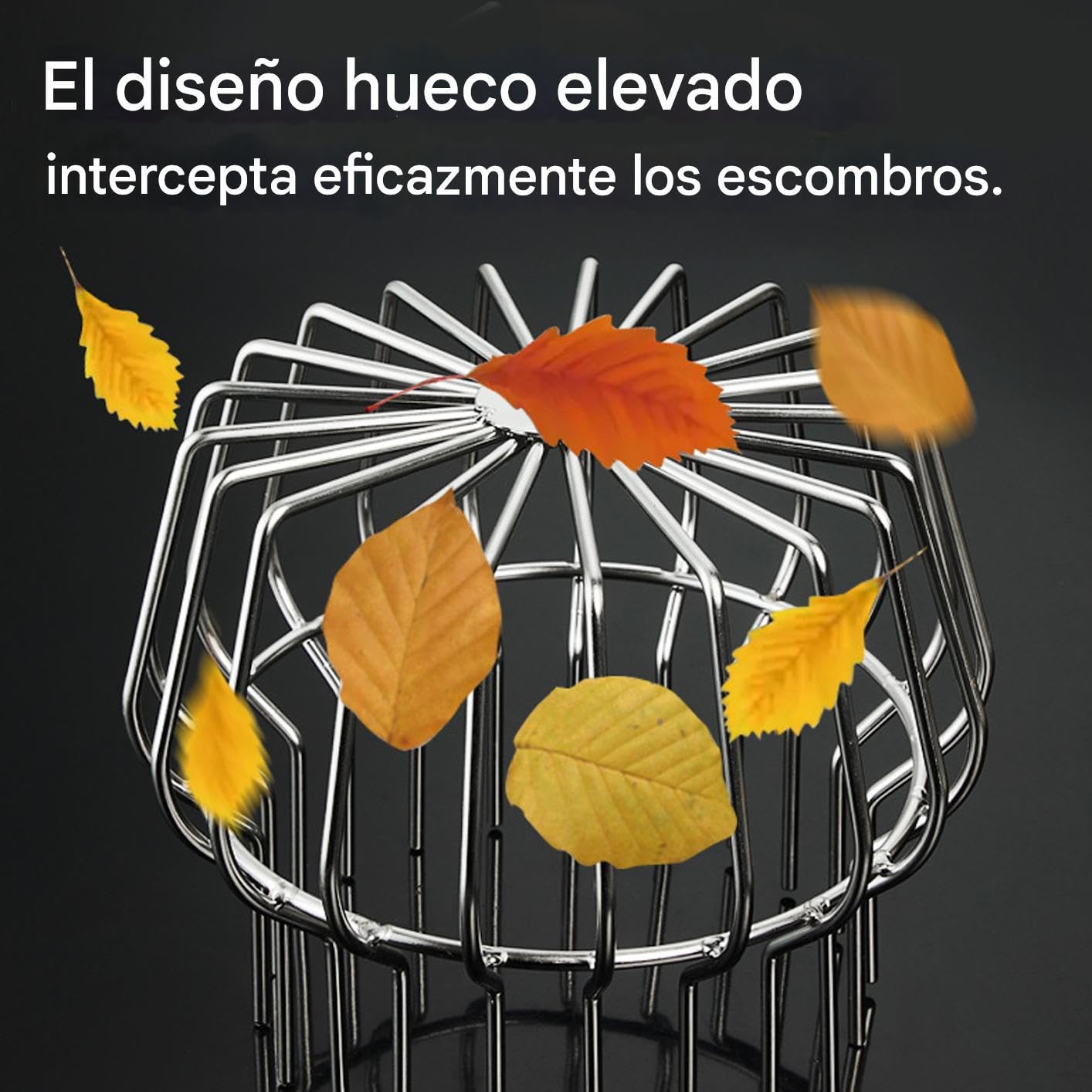 Tapa para Bajante,Coladera para Bajantes - Rejilla Antihojas para Ducha Piscina Jardín Garaje Suelo