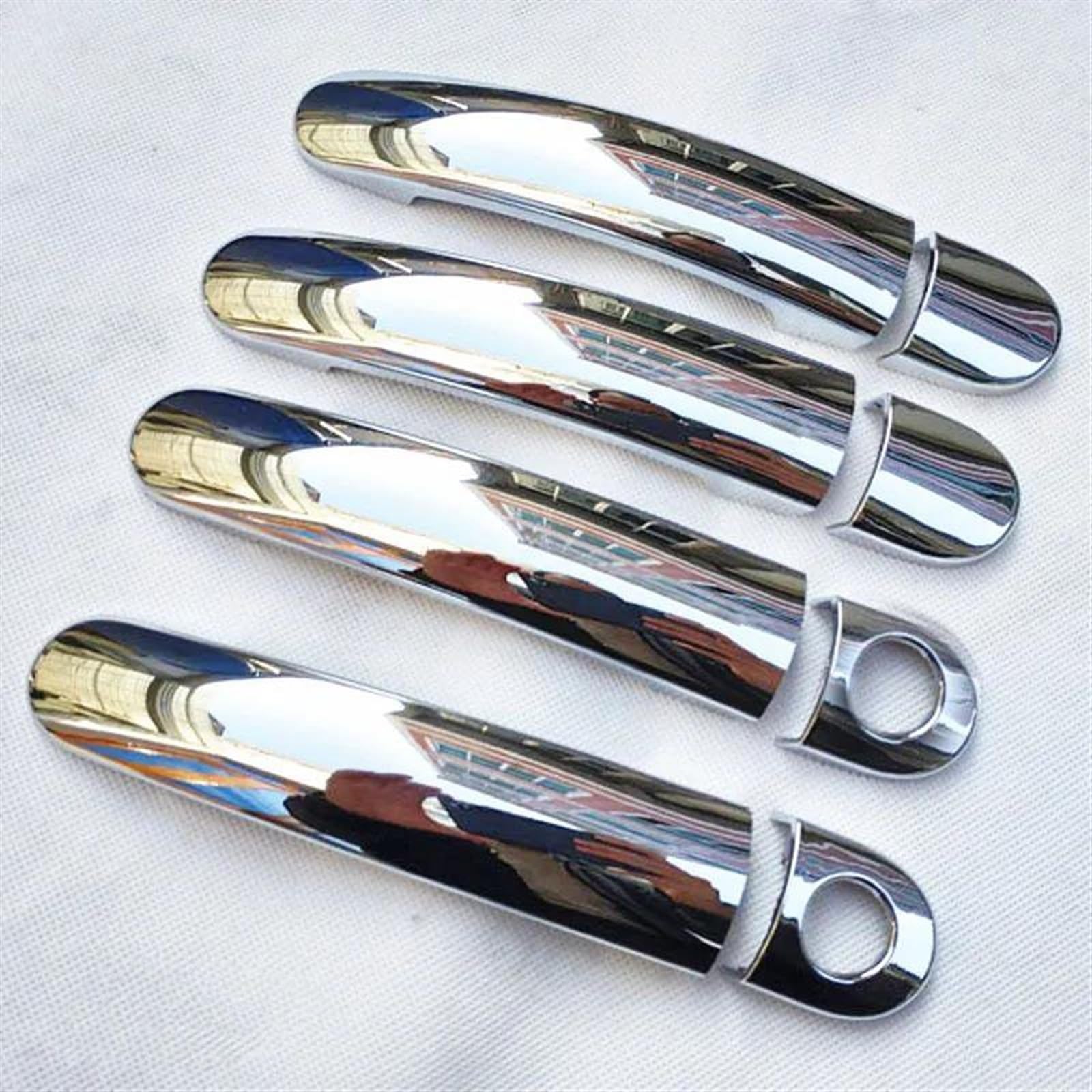 Kjhopy H Abs Plastic Chrome Door Andle Cover For Seat For Leon 2 Mk1 1M M1 For Cupra Mk2 2012 Car Accessories Exterior Door Andle(H)
