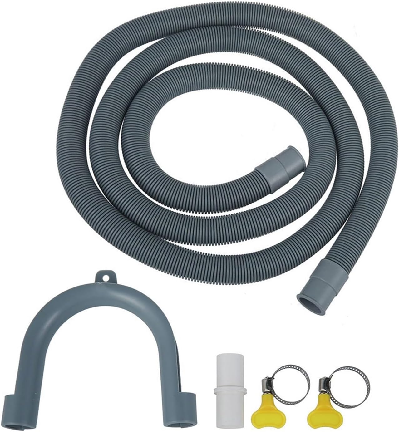 Drain Hose Extension Pipe Kit 6.6FT Universal Replacement Drain Hose Extension Tubes For Washing Machine Washer Dryer Dishwasher
