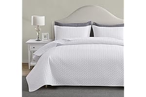 Maple & Stone White Coverlet King Size Bedspread, The Perfect Lightweight and...