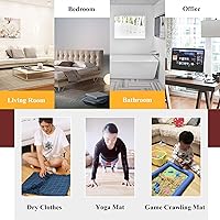 Vista 7 de Heated Floor Mat, Electric Heating Carpet Area Rug, Foot Warmer Under Desk, Adjustable Temperature Floor Heater, Non-Slip Electric Heating Pad for