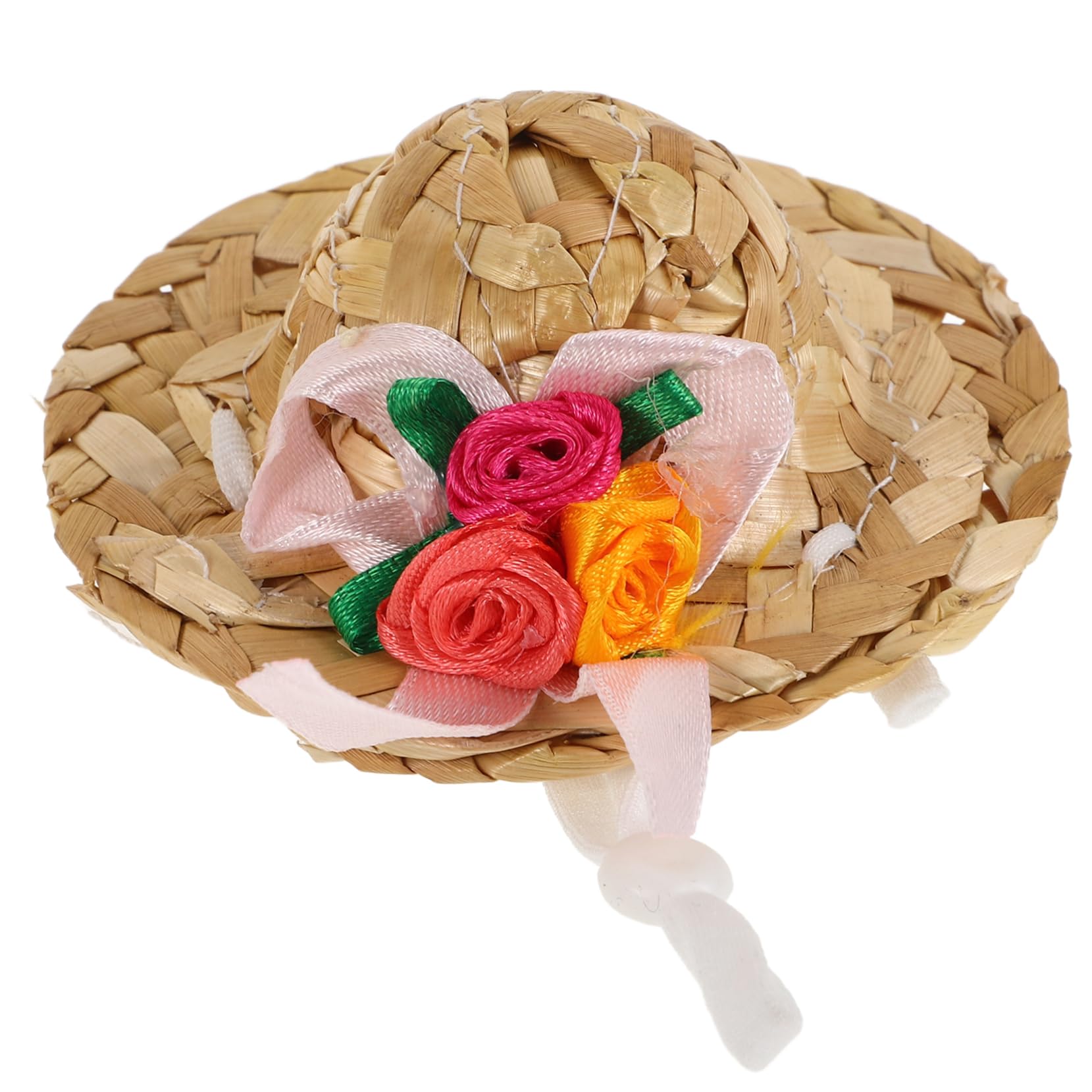 BESPORTBLE Pet Sombrero Hat for Dogs and with Floral Design for Beach Pretend Play and Outdoor Fun Easy to Use Multi Functional Accessory