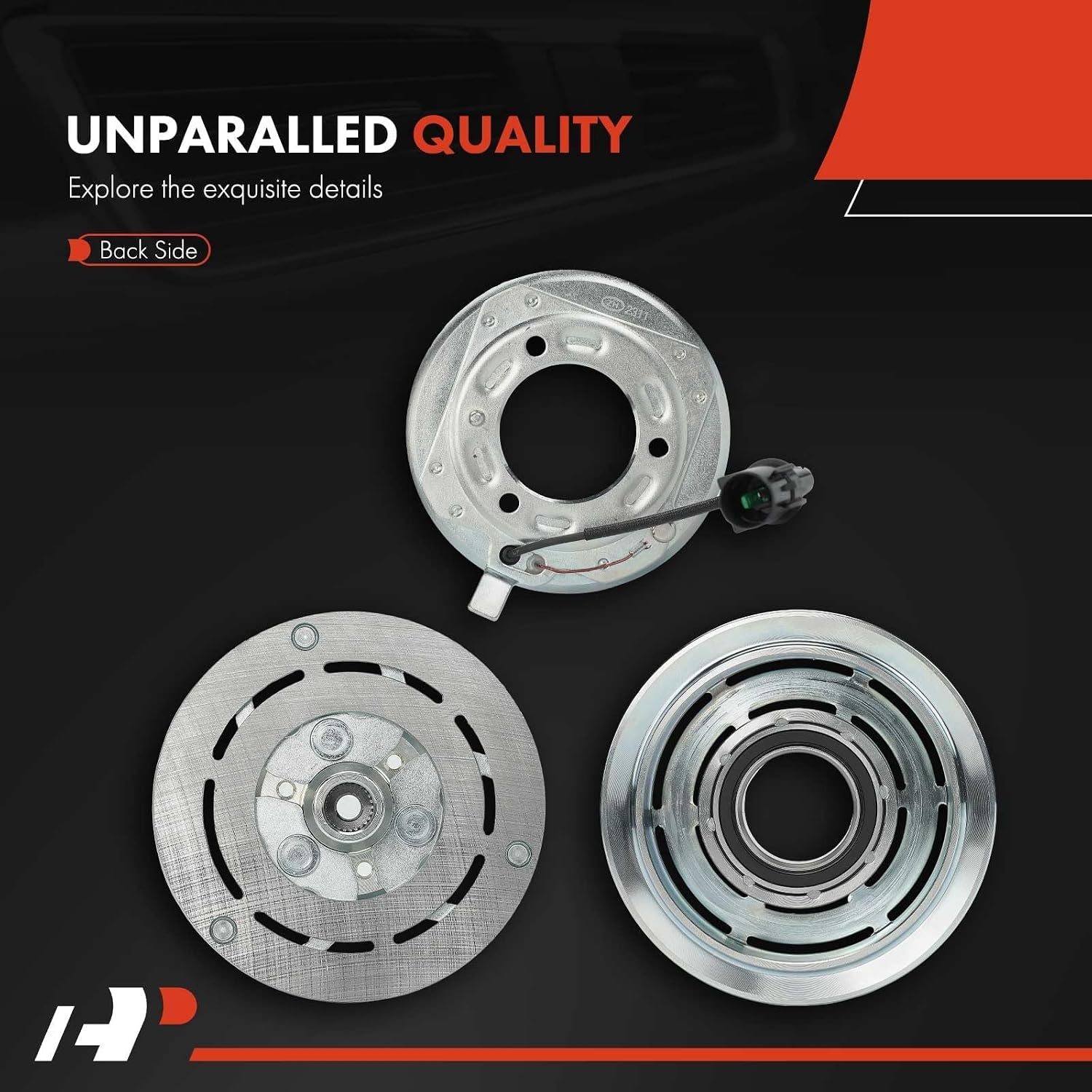 A-Premium AC Compressor Clutch Kit Compatible with Mitsubishi | for L200 2008-2015 2.4L 2.5L