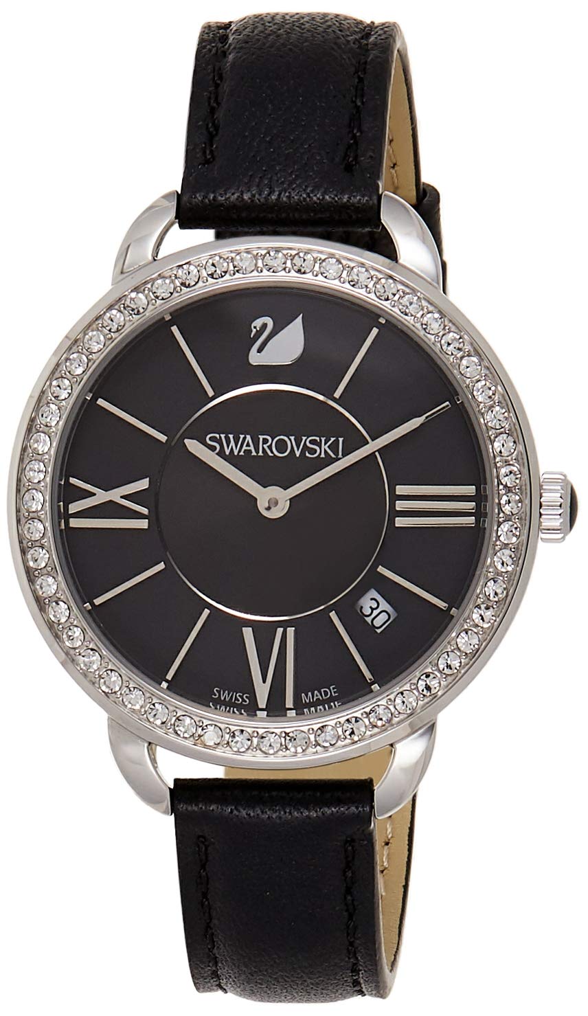 Swarovski 5172151 - Reloj de Cuarzo para Mujer, Color Negro
