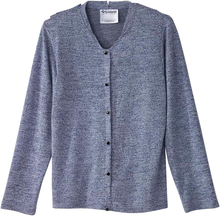 Women's Open Back Knit Button Top