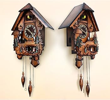 Amazon.co.jp: 鳩時計 カッコー鳥時計 正時に鳴く振り子時計 カッコー