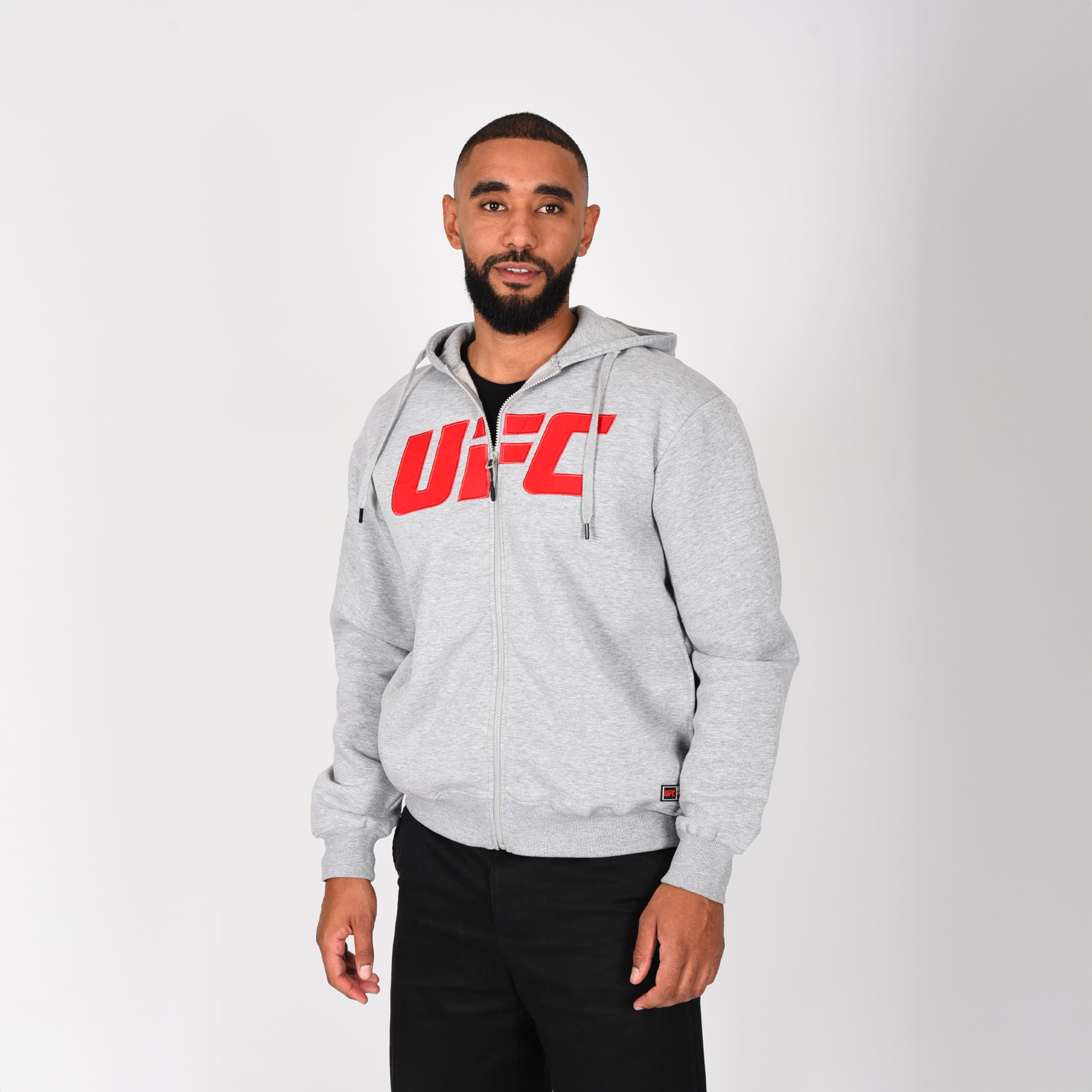 UFC Sweat à capuche zippé avec casquette 60% COTON/40% PES Grey