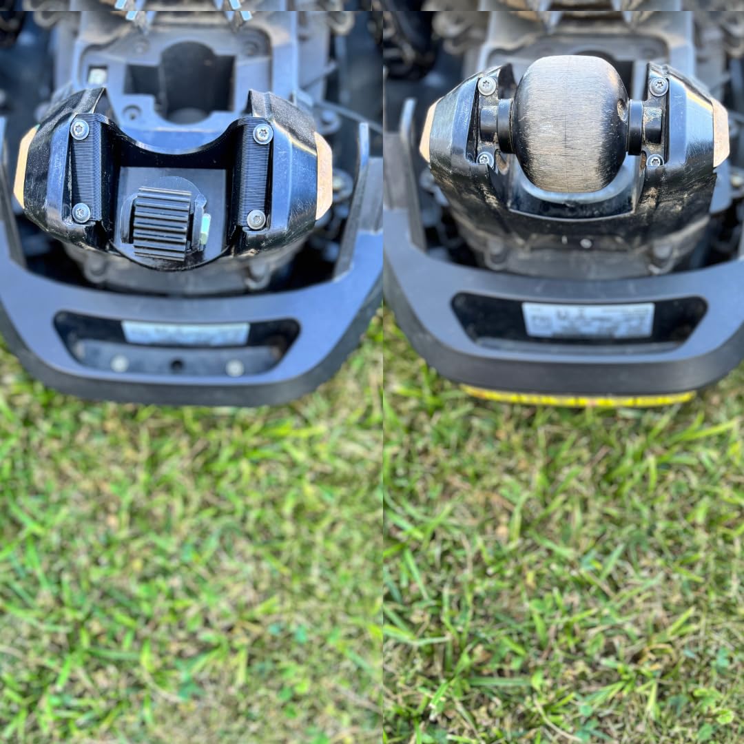Rueda trasera giratoria 360° para robot cortacésped – Rueda de repuesto premontada con rodamiento de bolas – Compatible con Gardena R40Li, Husqvarna 105, Flymo 1200, McCulloch ROB – Resistente