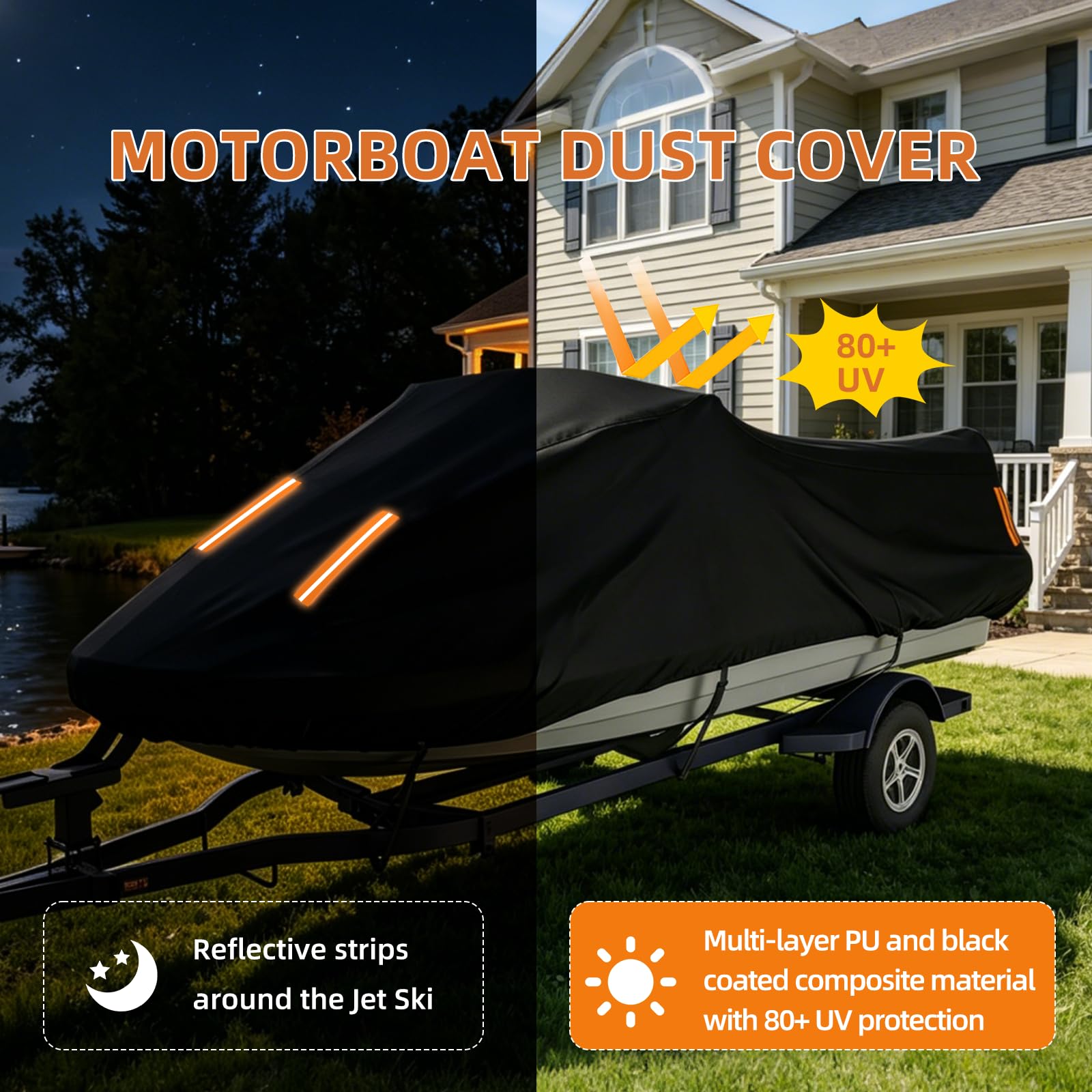 Funda Impermeable para Moto acuática para Sea-Doo GTX 300 2022-2024,Fundas Motos acuáticas 300D Oxford,Resistentes Rayos UV y para Todo Tipo de Clima con Bolsa de Almacenamiento