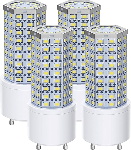 Miniatura 9 de Bombilla LED GU24 regulable de 10 W, luz diurna de 5000 K, 1600 lúmenes (equivalente a 100 W), reemplaza la bombilla CFL de 2 puntas (4 unidades)