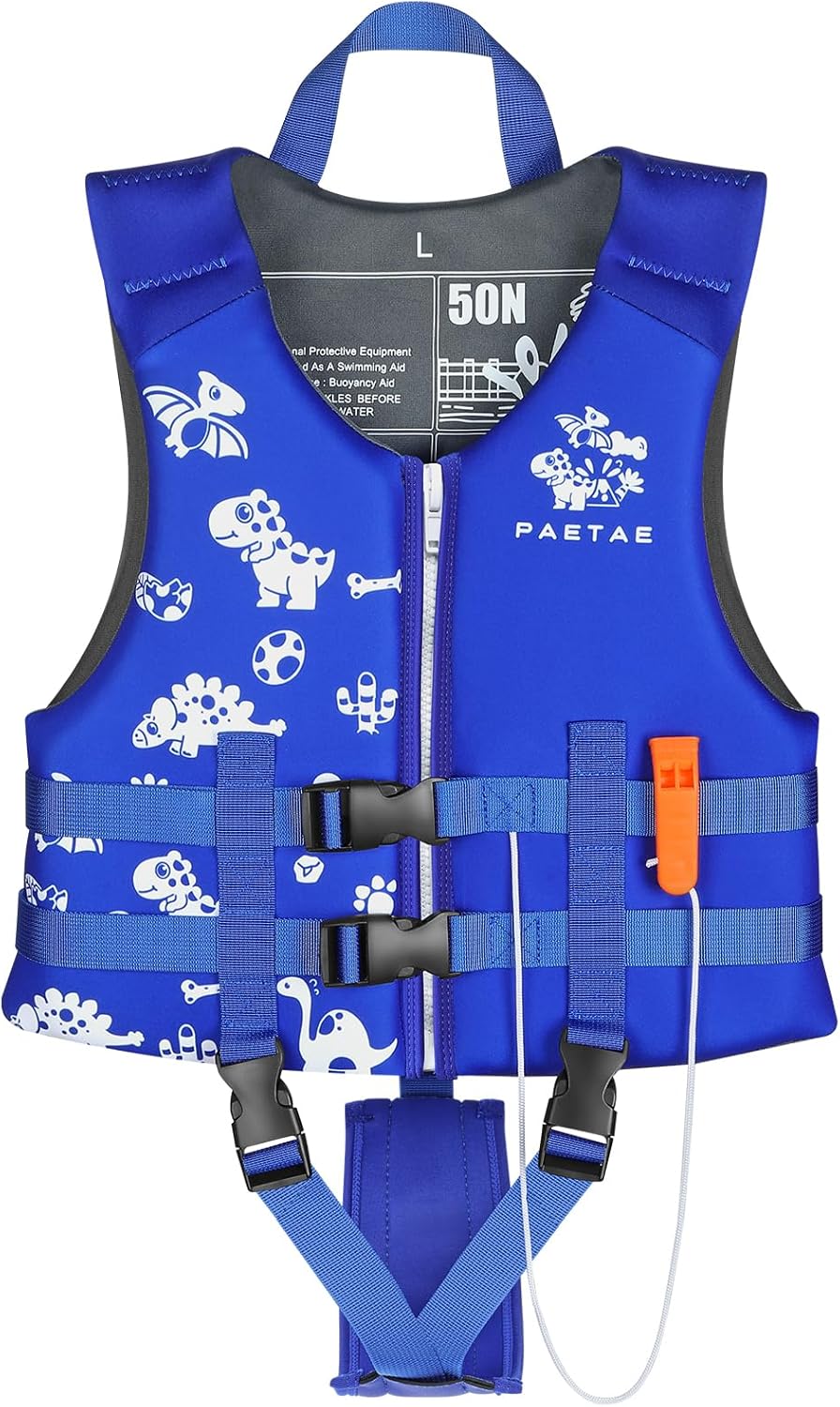 Toddler Swim Vest, Kids Pool Float Jacket Floaties, Child Swimming Pool Vest for Kids Toddler 18-77lb