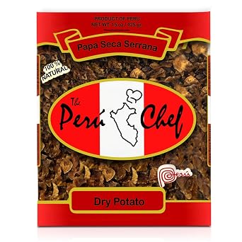 Peruchef Papa Seca Serrana | Peruvian Dry Potato 15oz 3 Pack