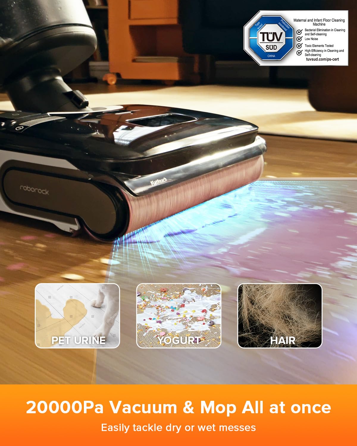 roborock F25 LT Wet Dry Vacuum Cleaner & Soft Roller Brush