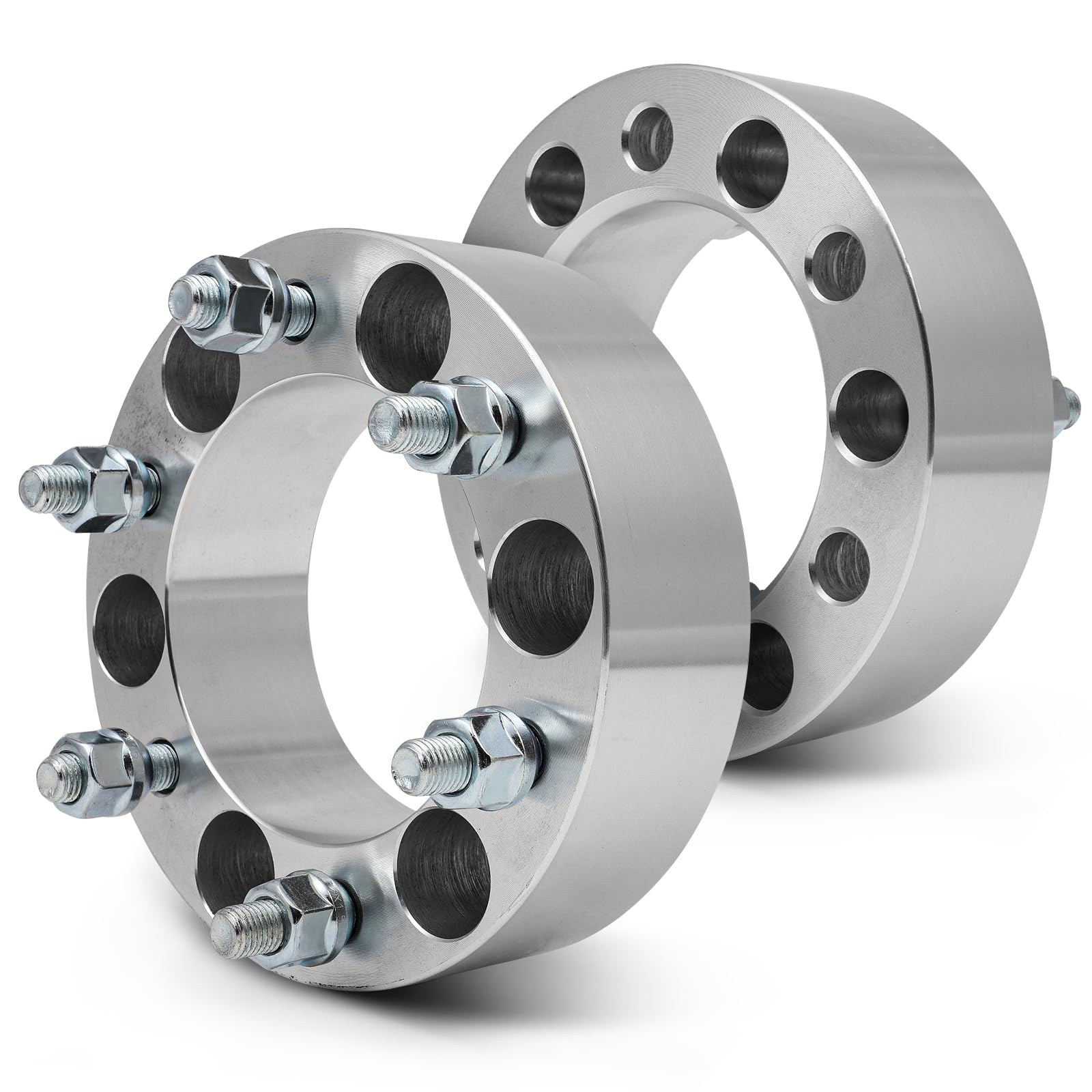 SCITOO 2Pcs 6x5.5 Wheel Spacers 2 inch for Toyota Silver Wheel Adapters