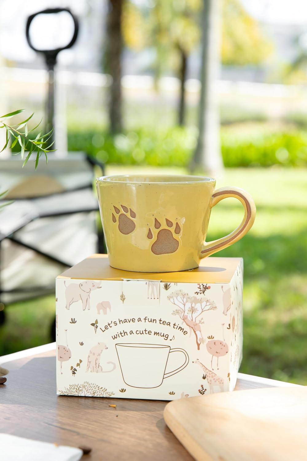 DIHOclub Lion Coffee Mug Ceramic 3D Wild Animal Inside Cup,Cute Cartoon Handmade Figurine Mugs,Holiday and Birthday Gift for Coffee Milk Tea Lovers,12 OZ (Yellow Lion) - Image 5