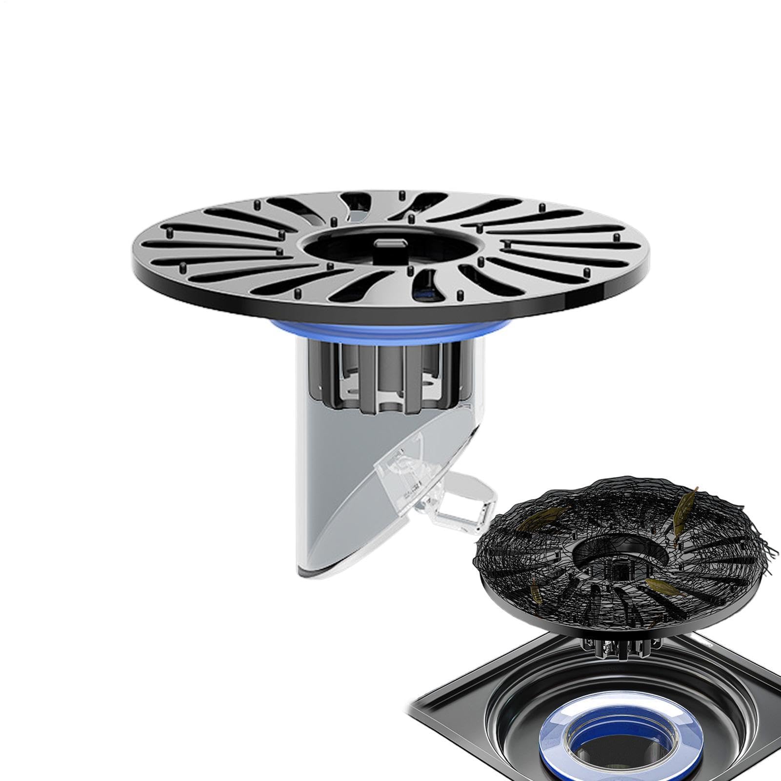 Muiltvoe Stainless Steel Anti Odor Water Drainer, Plug Sewer Core, Anti Clogging Bathroom Floor Drain, For Basement Bathroom Basement Drain