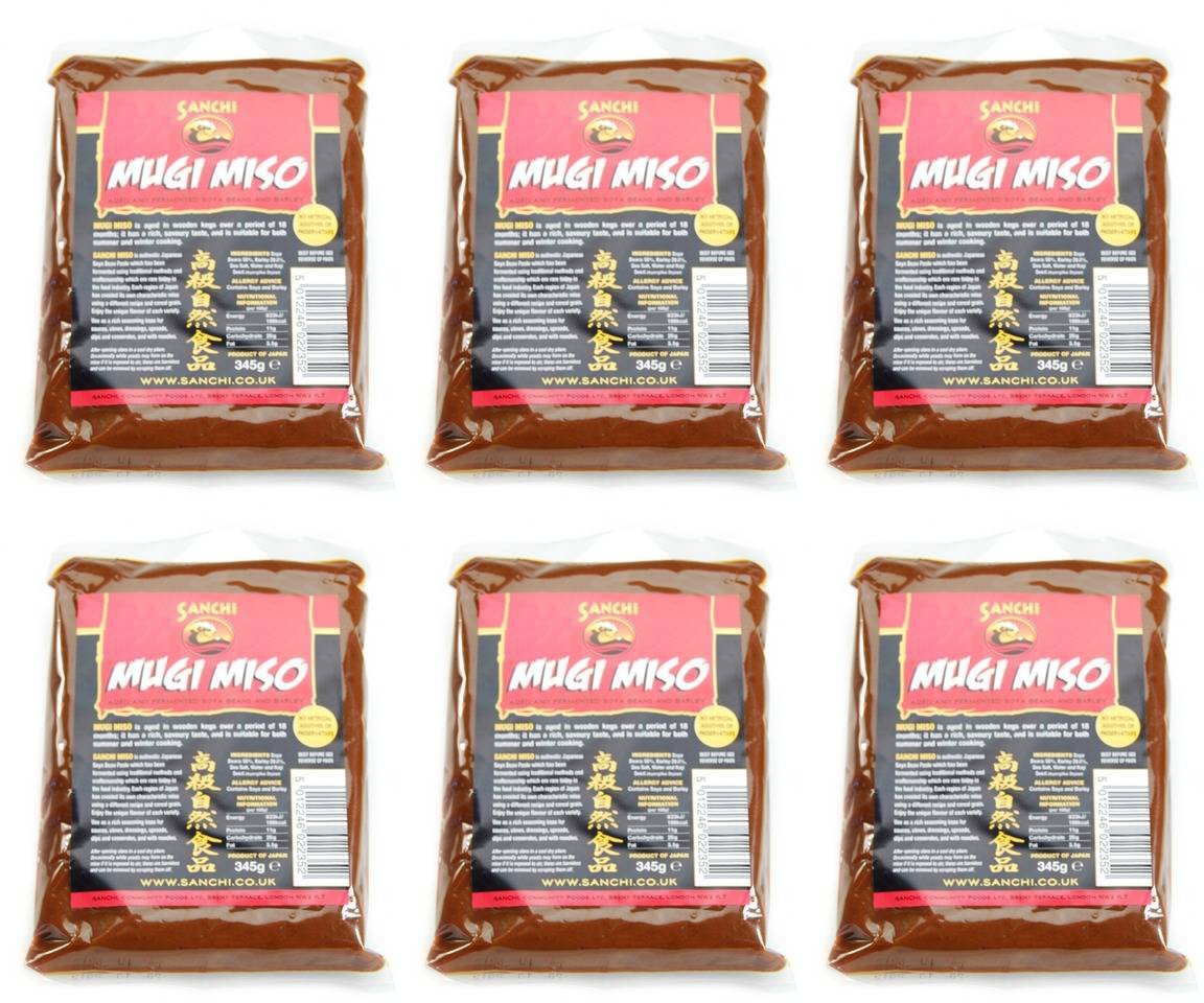 Sanchi Mugi Miso 345 g (Pack of 6)