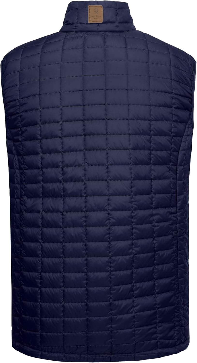 Little Donkey Andy Men's Puffer Vest, Lightweight Warm Sleeveless Jacket for Hiking Travel Golf - Image 2