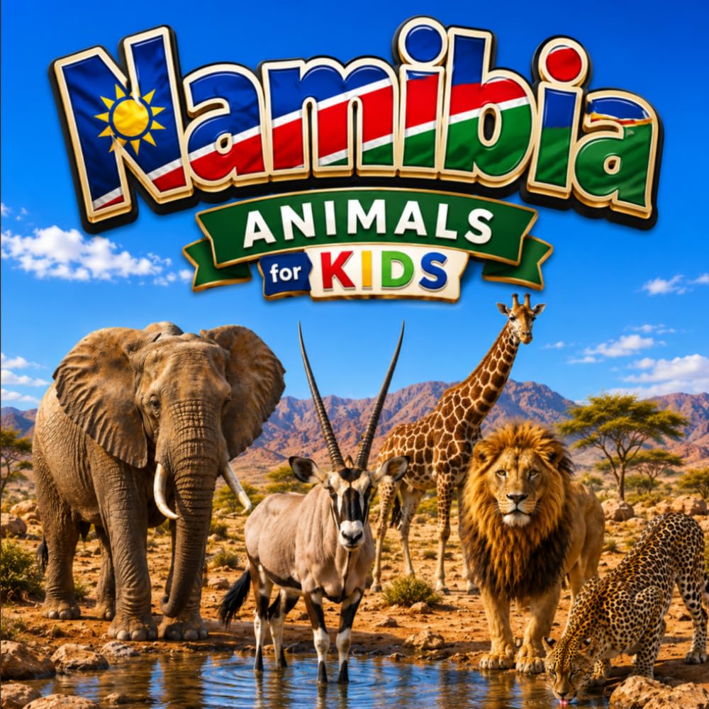 Namibia Animals for Kids: A Wildlife Safari Picture Book with Namibia Animals, Fun Facts, Habitats, and Educational Learning for Kids & Families (Animals of the World – Wildlife Edition)