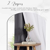 Vista 5 de PONY DANCE Paño de cortina opaca de gasa con alzapaños agregados