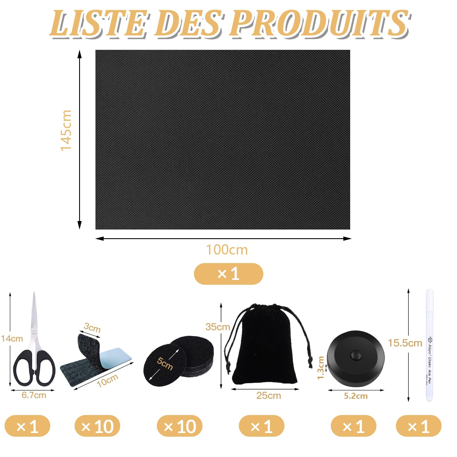 Tenda Oscurante Portatile 200 x 145 cm, Tagliata a Qualsiasi Dimensione, Tende Oscuranti per Finestra al 100% per Camera da Letto, Asilo Nido, Soppalco, Viaggi