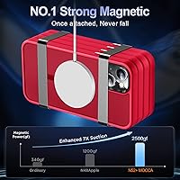 Vista 70 de MOCCA - Funda magnética resistente para iPhone XR de 6.1 pulgadas, compatible con MagSafe, funda con protección contra caídas de grado militar