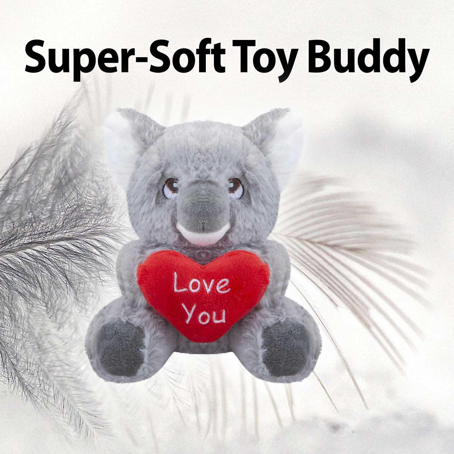 Beeztees hondenknuffel koala pluche 40x20x10.5cm grijs kopen
