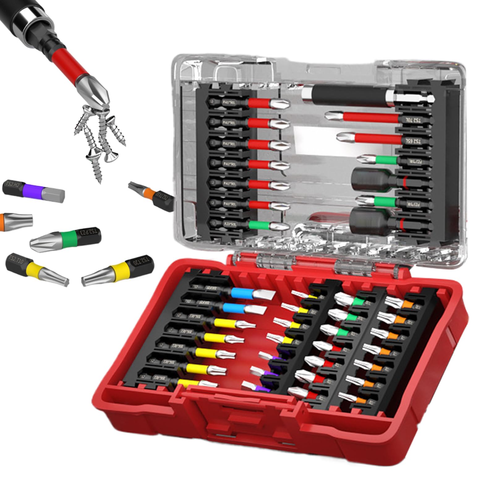 Set Punte Avvitatore Adattatori di precisione da bussole | Inserti per Avvitatore Guaine adatte a lavorazione del legno, automotive, elettronica, edilizia, riparazioni domestiche