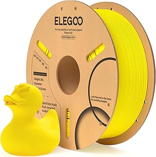 ELEGOO Filamento PLA 1.75 1KG Amarillo, Filamento para Impresora 3D, Precisión Dimensional +/- 0.02mm, Carrete Filamento 3D,para Mayoría Impresoras 3D