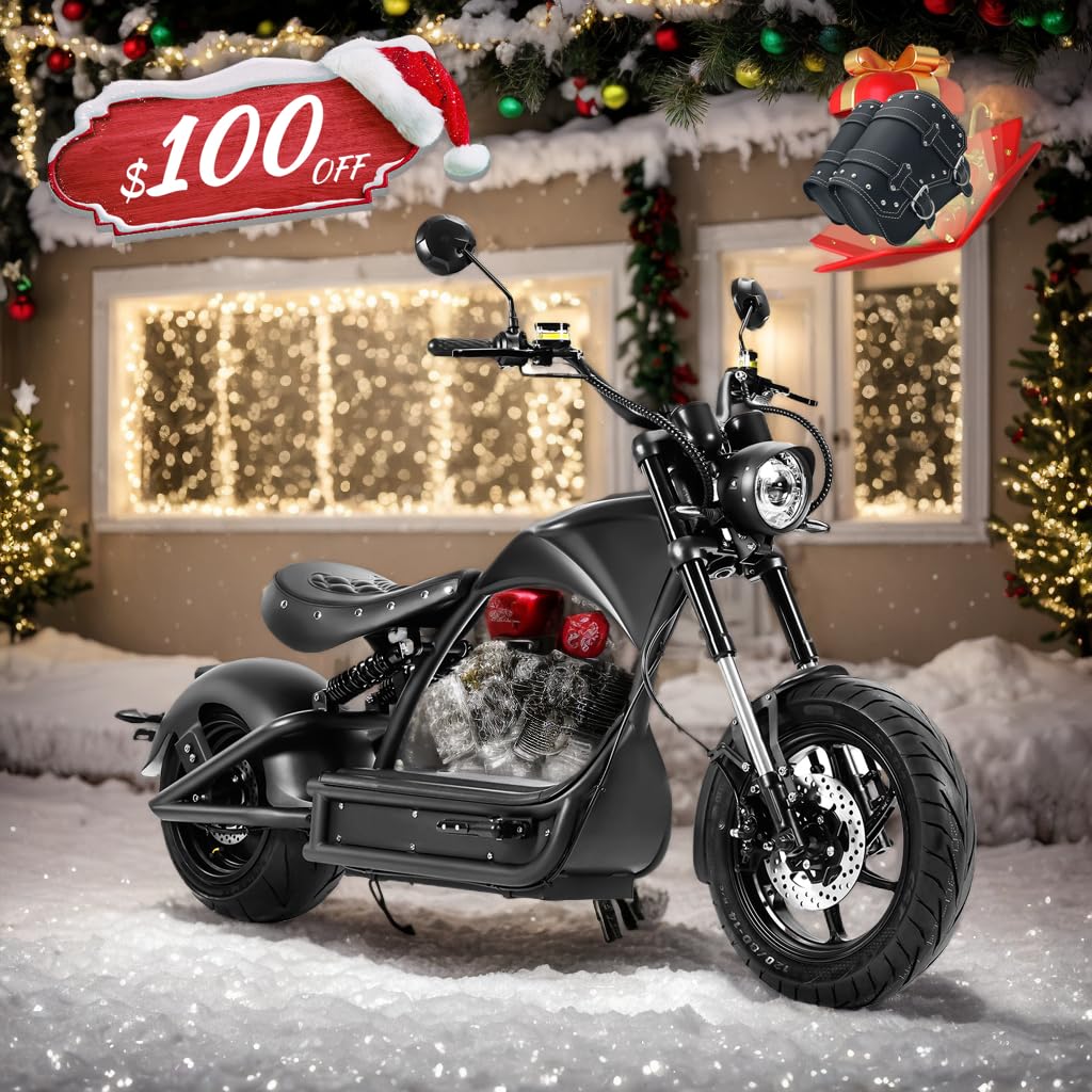 eAhora (2025 Upgraded M1P Pro 4000W 50MPH Electric Motorcycle for Adults 55 Miles Long Range 60V 42AH Battery Electric Motorcycle, Full Suspension Dual Hydraulic Brake Street Legal Moped