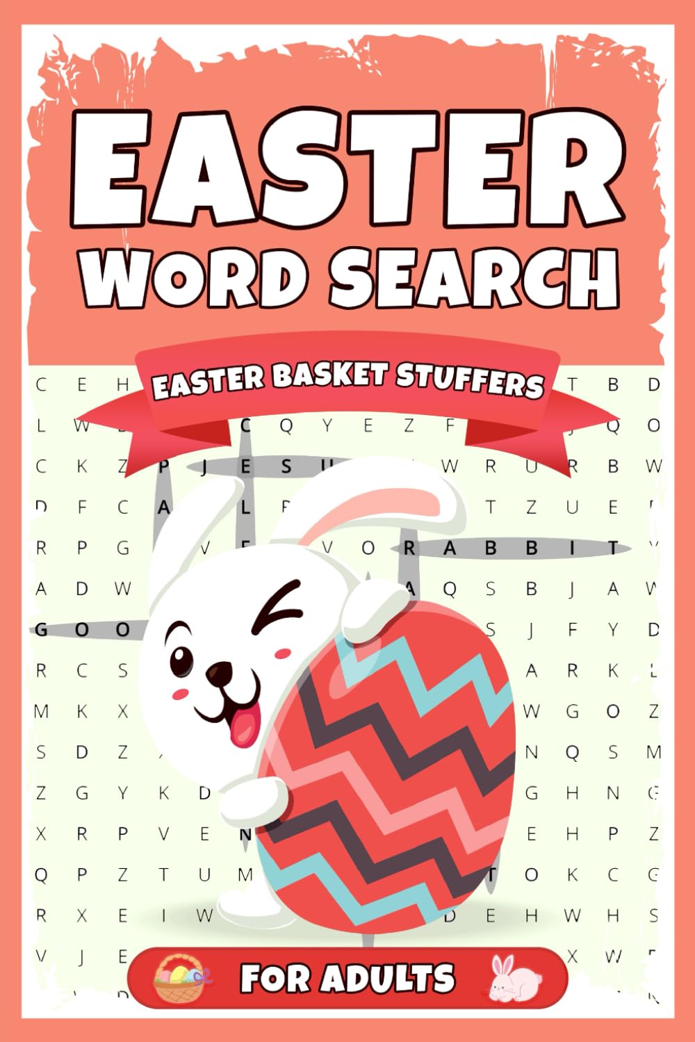 Easter Basket Stuffers For Adults: Easter Word Search: Easter Gifts for Women & Men, Fun Easter Holiday Activity Book
