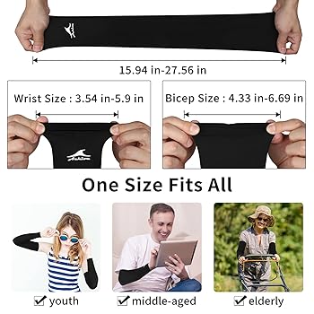 Amazon.com: Achiou Cooling Ice Silk Arm Sleeves, Summer UV