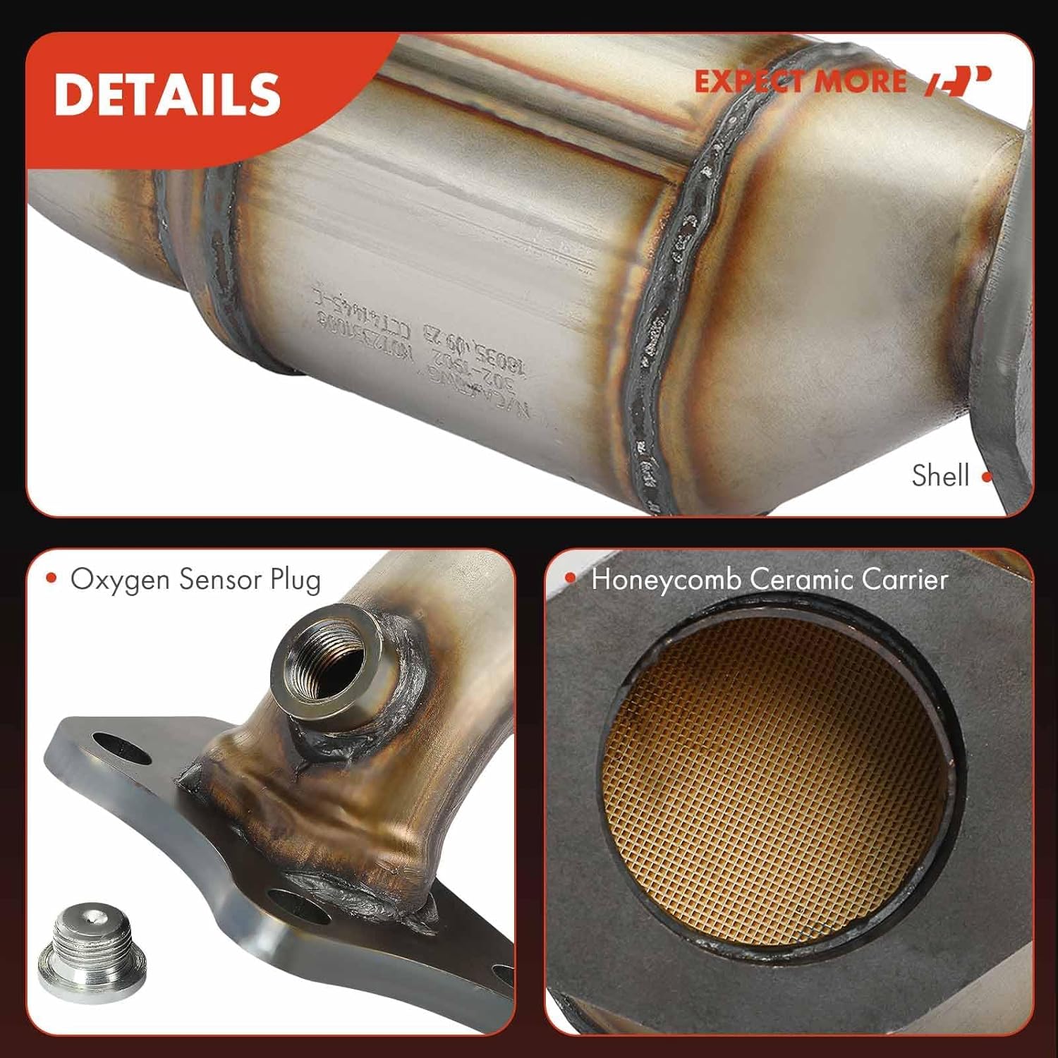 A-Premium Front Right Catalytic Converter Kit Direct-Fit Compatible with Buick LaCrosse 2010/2012-2016, Allure 2010, 3.0L 3.6L, EPA Compliant